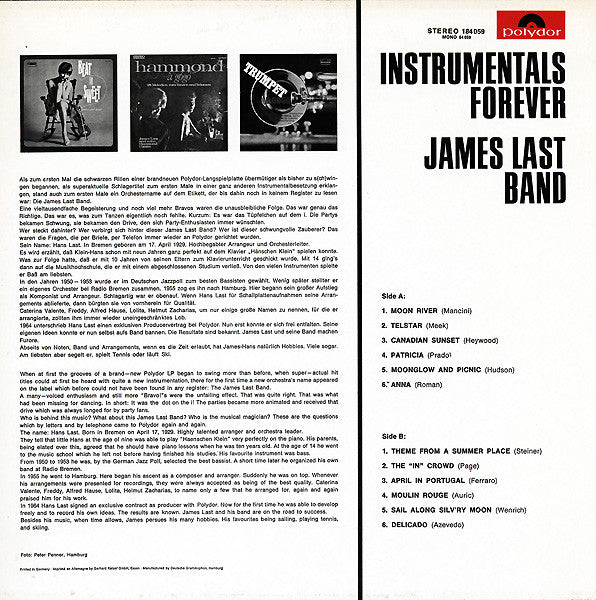 James Last Band* : Instrumentals Forever (LP, Album)