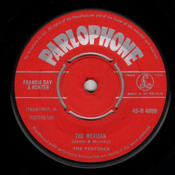 The Fentones : The Mexican (7", Single)