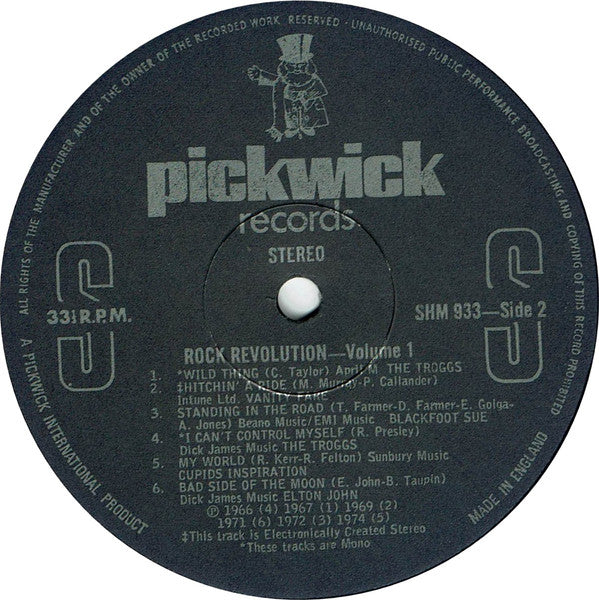 Various : Rock Revolution Vol. 1 (LP, Comp, Mono)
