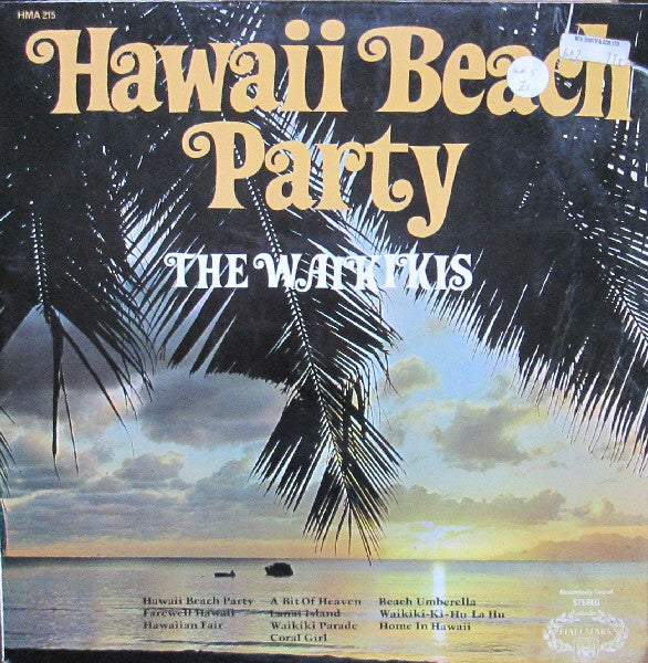 The Waikiki's : Hawaii Beach Party (LP, Album, RE)