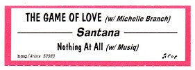 Santana Featuring Michelle Branch : The Game Of Love (7")