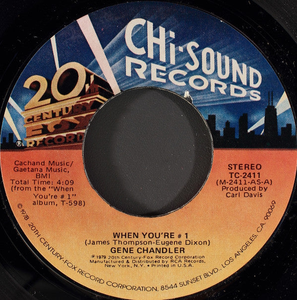 Gene Chandler : When You're #1 (7", Single, Styrene, She)