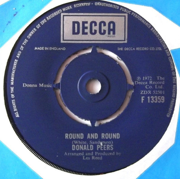 Donald Peers : Round And Round (7")
