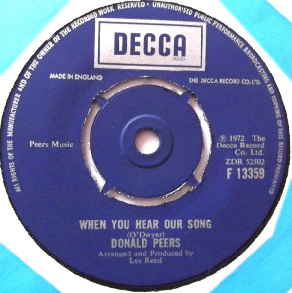 Donald Peers : Round And Round (7")