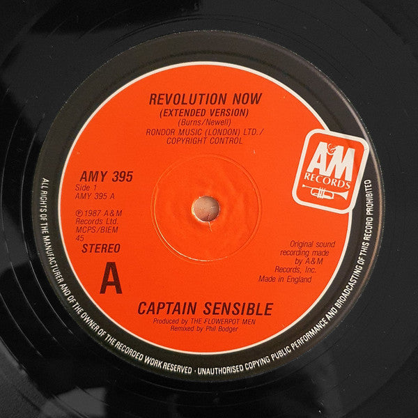 Captain Sensible : Revolution Now (12", Single)