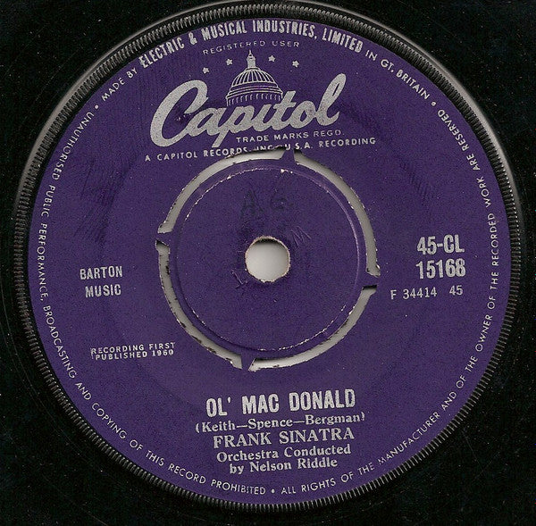 Frank Sinatra : You'll Always Be The One I Love / Ol' Mac Donald (7", Single)