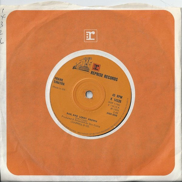 Frank Sinatra : Bad, Bad Leroy Brown (7")