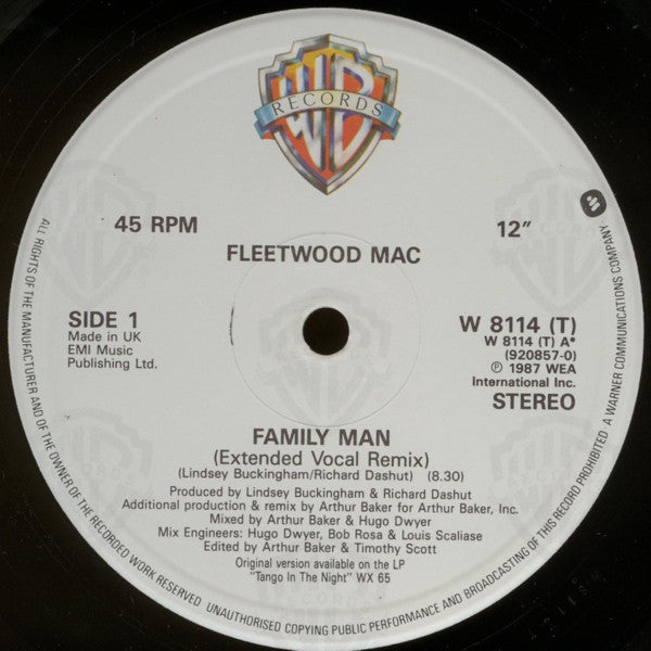 Fleetwood Mac : Family Man (12", Single)