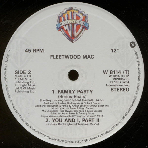 Fleetwood Mac : Family Man (12", Single)