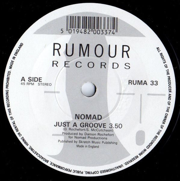 Nomad : Just A Groove (7", Pap)