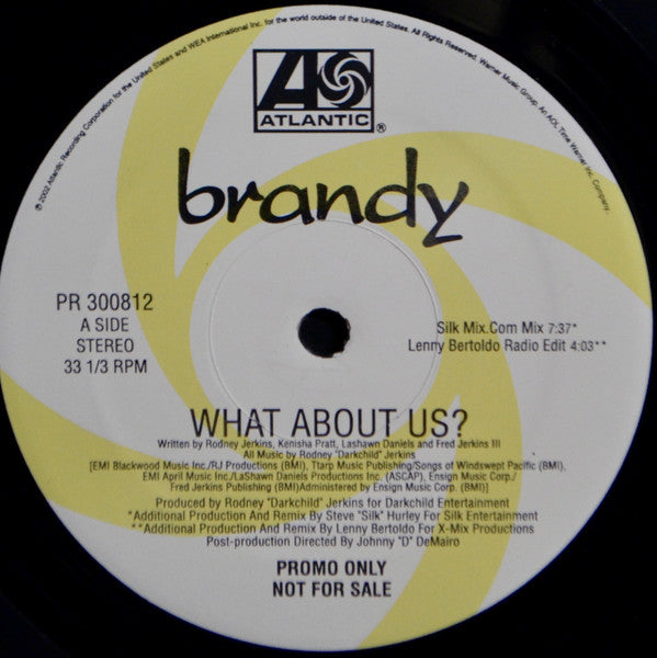 Brandy (2) : What About Us (2x12", Promo)