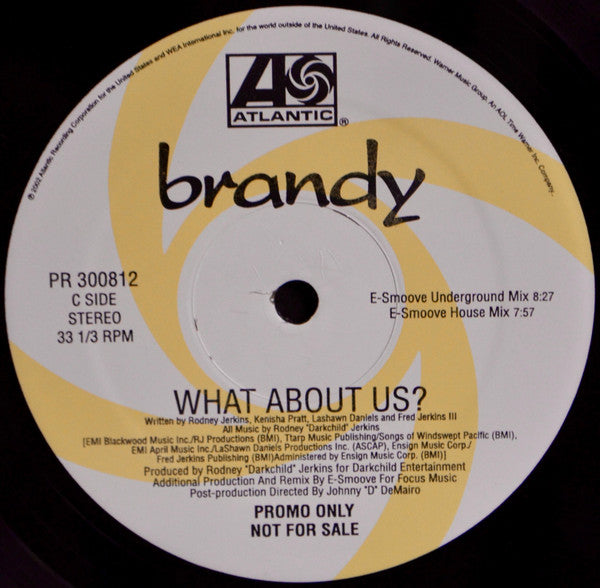Brandy (2) : What About Us (2x12", Promo)