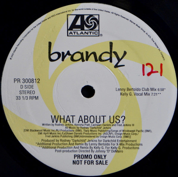 Brandy (2) : What About Us (2x12", Promo)