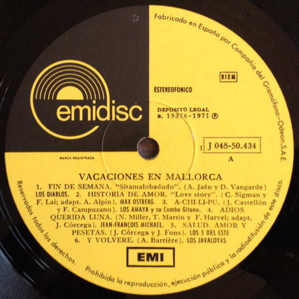 Various : Vacaciones En Mallorca (LP, Comp)
