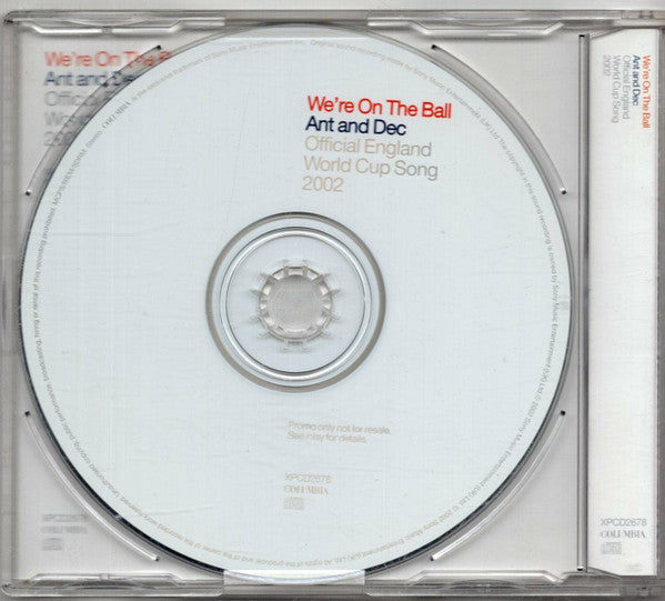 Ant & Dec : We're On The Ball (CD, Single, Promo)