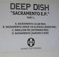 Deep Dish : Sacramento E.P. (Part 1) (2x12", Advance, EP, TP)