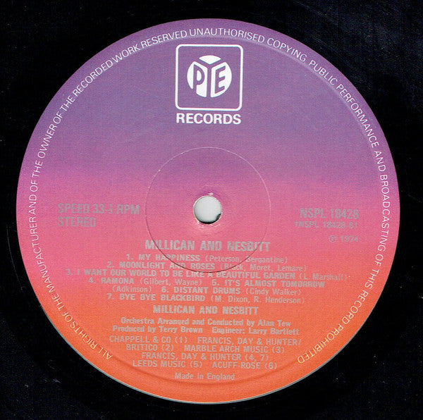Millican & Nesbitt : Millican And Nesbitt (LP, Album)