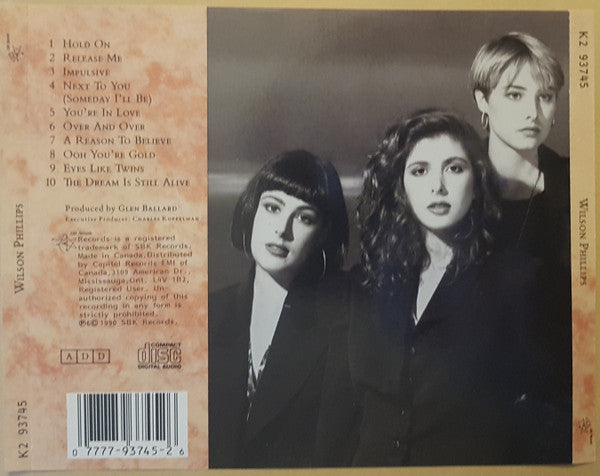 Wilson Phillips : Wilson Phillips (CD, Album)