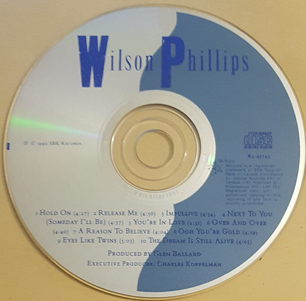 Wilson Phillips : Wilson Phillips (CD, Album)