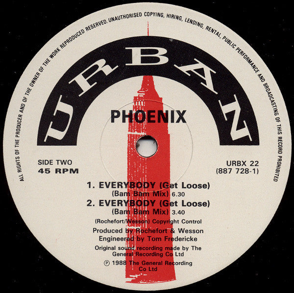 Phoenix (10) : Everybody (Get Loose) (12")