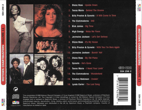 Various : Motown Chartbusters Volume 11 (CD, Comp, RE)
