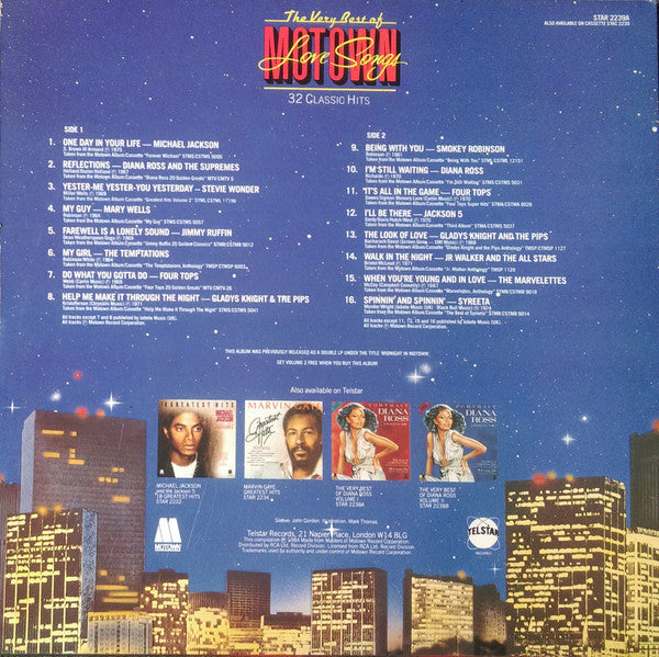 Various : The Very Best Of Motown Love Songs Volume 1 (LP, Album, Comp, RE)