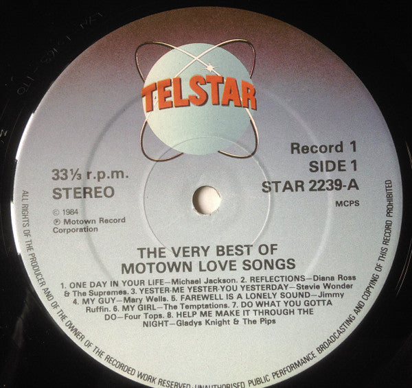 Various : The Very Best Of Motown Love Songs Volume 1 (LP, Album, Comp, RE)