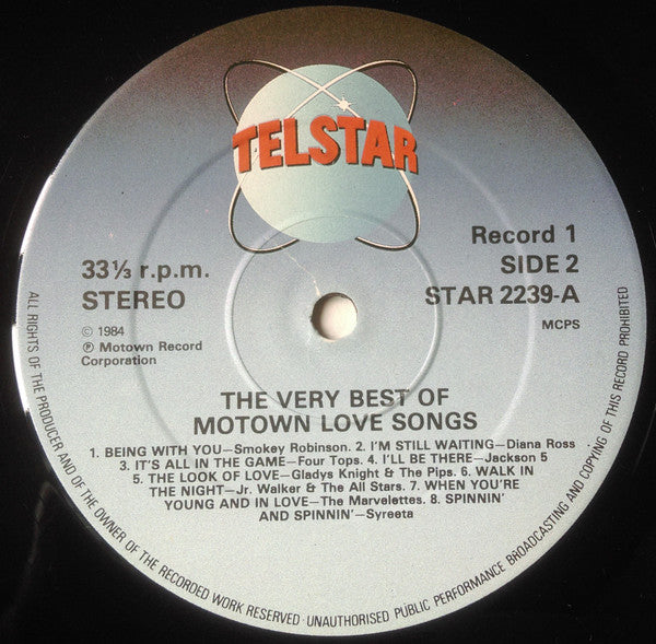 Various : The Very Best Of Motown Love Songs Volume 1 (LP, Album, Comp, RE)