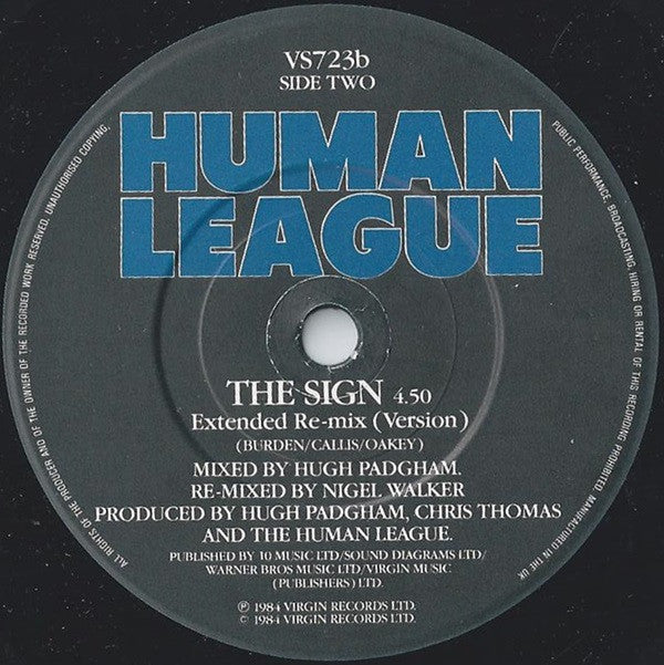 The Human League : Louise (7", Single, Mat)