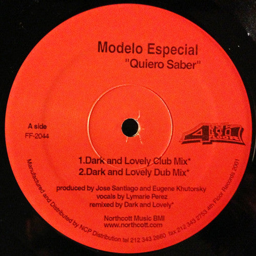 Modelo Especial : Quiero Saber (12")