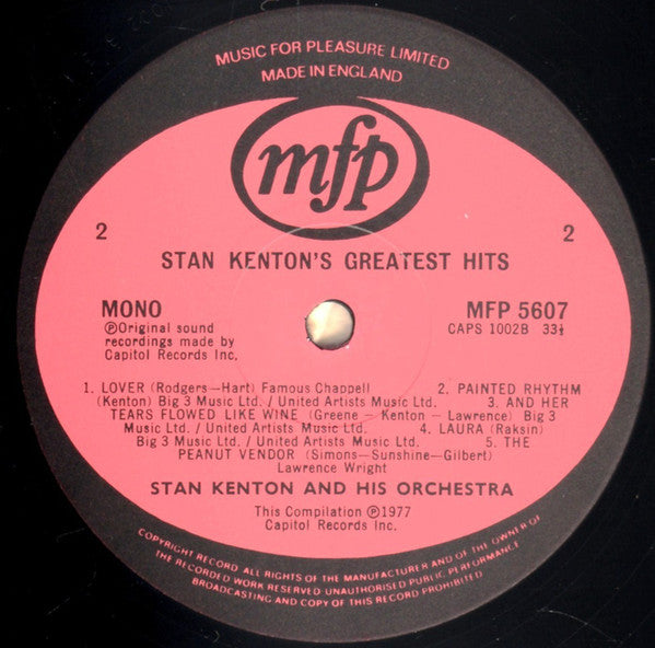 Stan Kenton And His Orchestra : Stan Kenton's Greatest Hits (LP, Comp, Mono, RE)