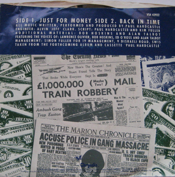 Paul Hardcastle : Just For Money (7")