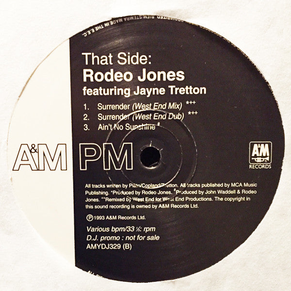 Rodeo Jones Featuring Jayne Tretton : Get Wise (12", Promo)