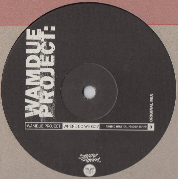 Wamdue Project : Where Do We Go? (12", Single, Promo)