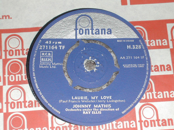 Johnny Mathis : Laurie, My Love / Should I Wait (Or Should I Run To Her) (7")