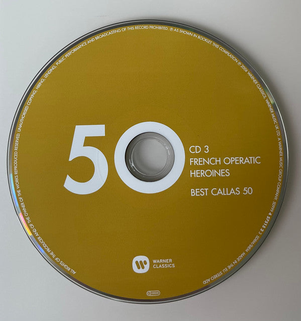 Maria Callas : Best Callas 50 (3xCD, RE + Box)