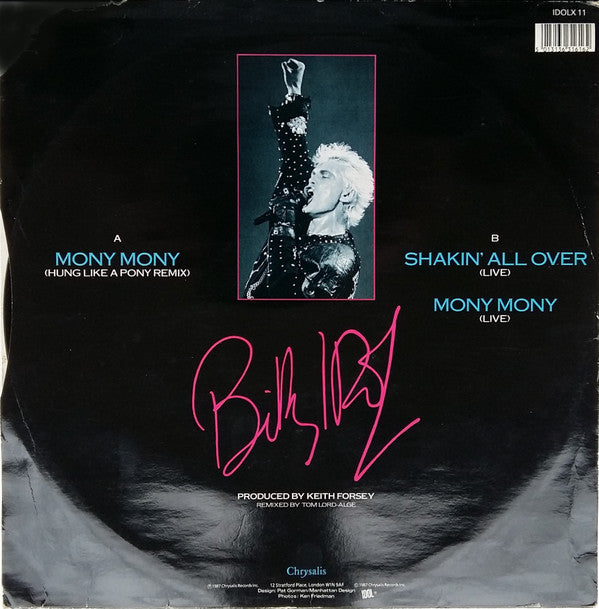 Billy Idol : Mony Mony (12", Single)