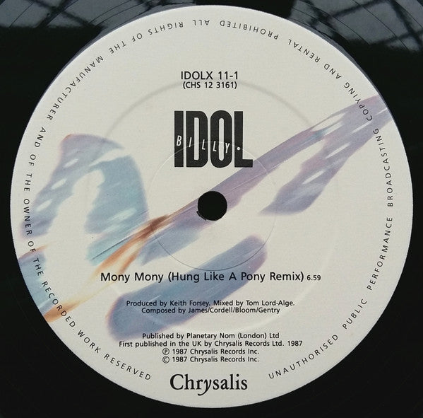 Billy Idol : Mony Mony (12", Single)