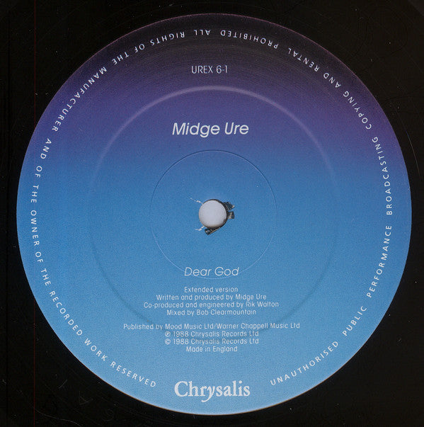 Midge Ure : Dear God (12", Single)