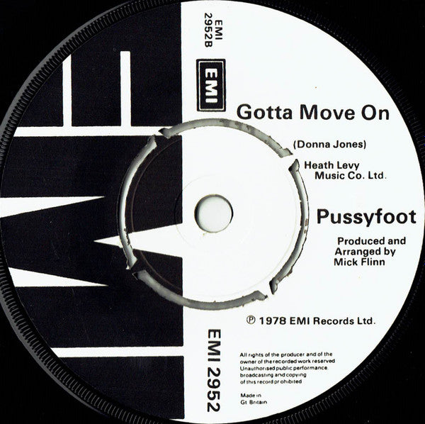 Pussyfoot : Lay Your Love On The Line (7")
