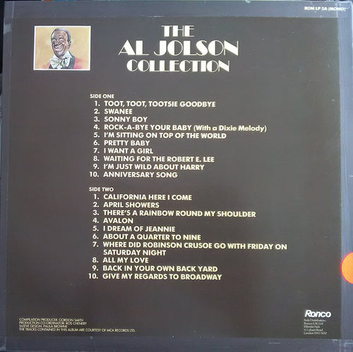 Al Jolson : The Al Jolson Collection (20 Golden Greats / 20 More Golden Greats) (2xLP, Comp, Mono)