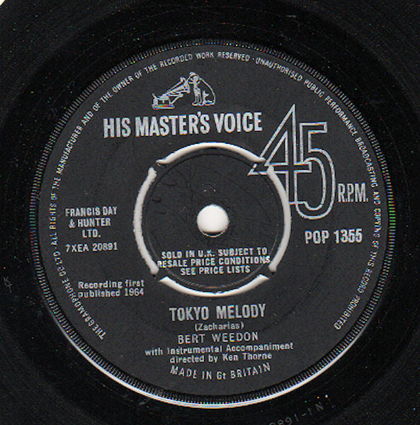Bert Weedon : Tokyo Melody (7", Single)