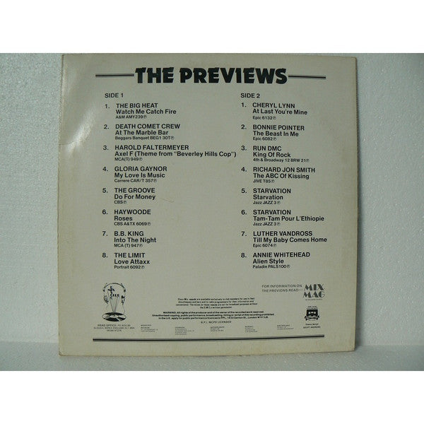 Various : March 85 Previews (LP, Comp)
