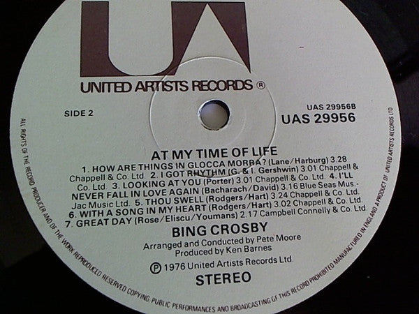 Bing Crosby : At My Time Of Life (LP, Comp)