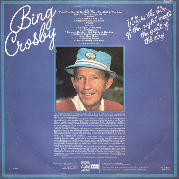 Bing Crosby : Where The Blue Of The Night Meets The Gold Of The Day (LP, Comp)