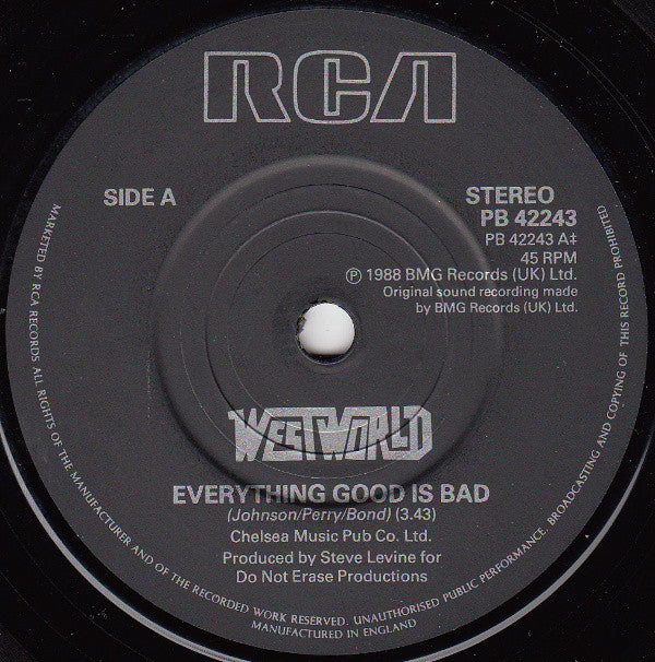 Westworld (2) : Everything Good Is Bad (7", Single)
