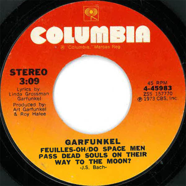 Art Garfunkel : I Shall Sing (7", Single, Styrene)