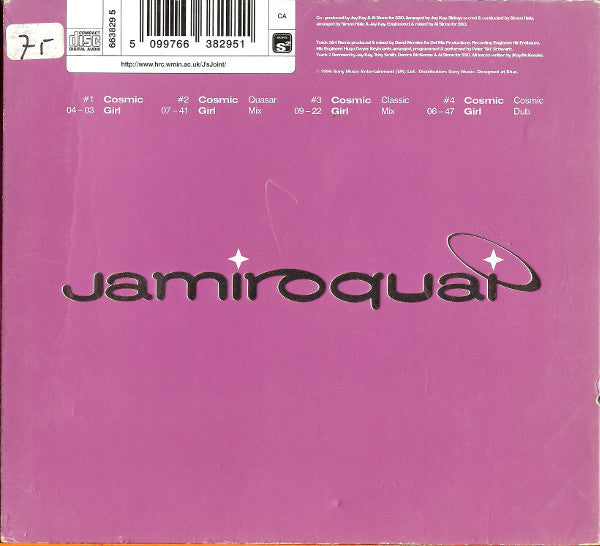 Jamiroquai : Cosmic Girl (CD, Single, Sli)