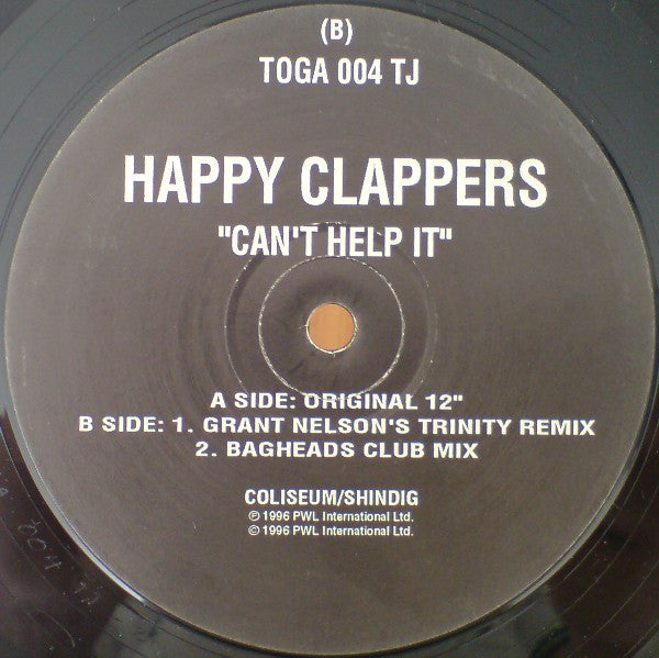 Happy Clappers : Can't Help It (2x12", Promo)