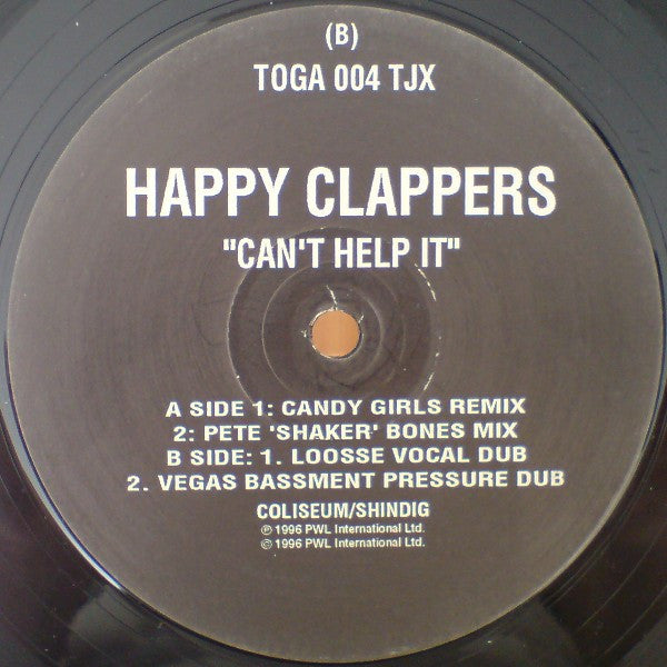 Happy Clappers : Can't Help It (2x12", Promo)